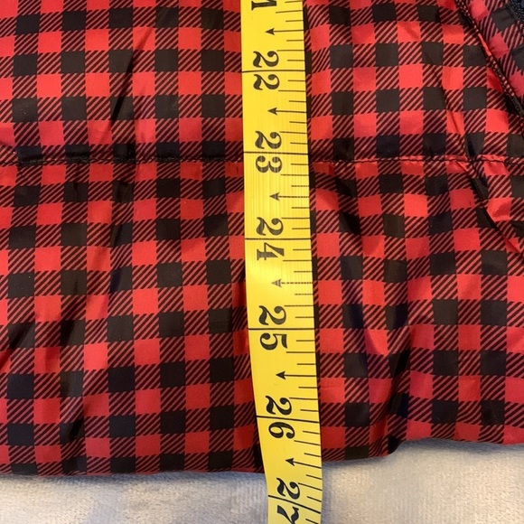 Talbots down filled gingham check parka puffer red black Buffalo plaid coat 2Xp - Picture 6 of 11